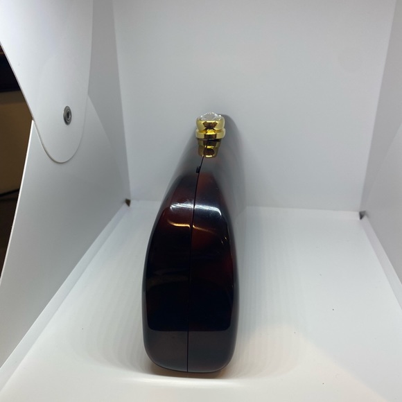 Carlo Fellini Amber Resin Clutch Purse with Gold Chain - Picture 4 of 9